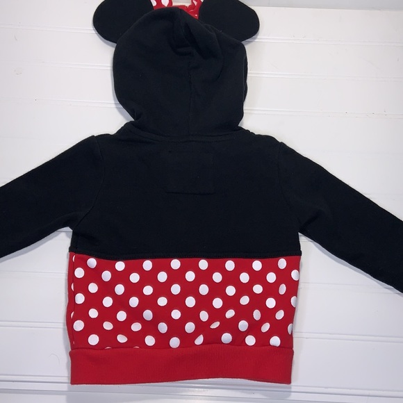 Disney Parks Exclusive Minnie Mouse Hoodie Sweatshirt Jacket Size 18 Months - Picture 7 of 11